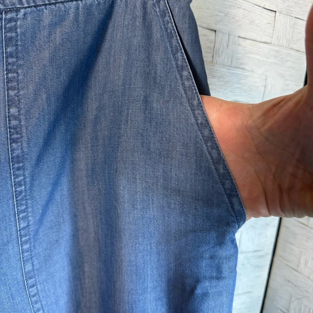 MICHAEL Michael Kors Blue Gaucho Pants Lightweight denim, casual plus size3X - Picture 3 of 11